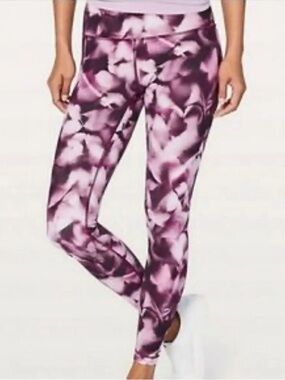 lululemon athletica Purple Marble Print High-Rise Leggings